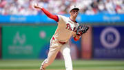 May 18, 2025; Philadelphia, Pennsylvania, USA; Philadelphia Phillies starting pitcher Mick Abel (40) throws a pitch against the Pittsburgh Pirates in the third inning at Citizens Bank Park. Mandatory Credit: Kyle Ross-Imagn Images