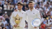 Alcaraz defeated Djokovic in straight sets in the Wimbledon final.