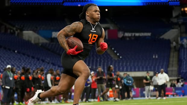 Ohio State running back Quinshon Judkins played his high school football a Alabama's Pike Road High School.