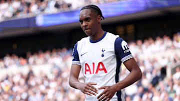 Mathys Tel joined Spurs on loan in January.