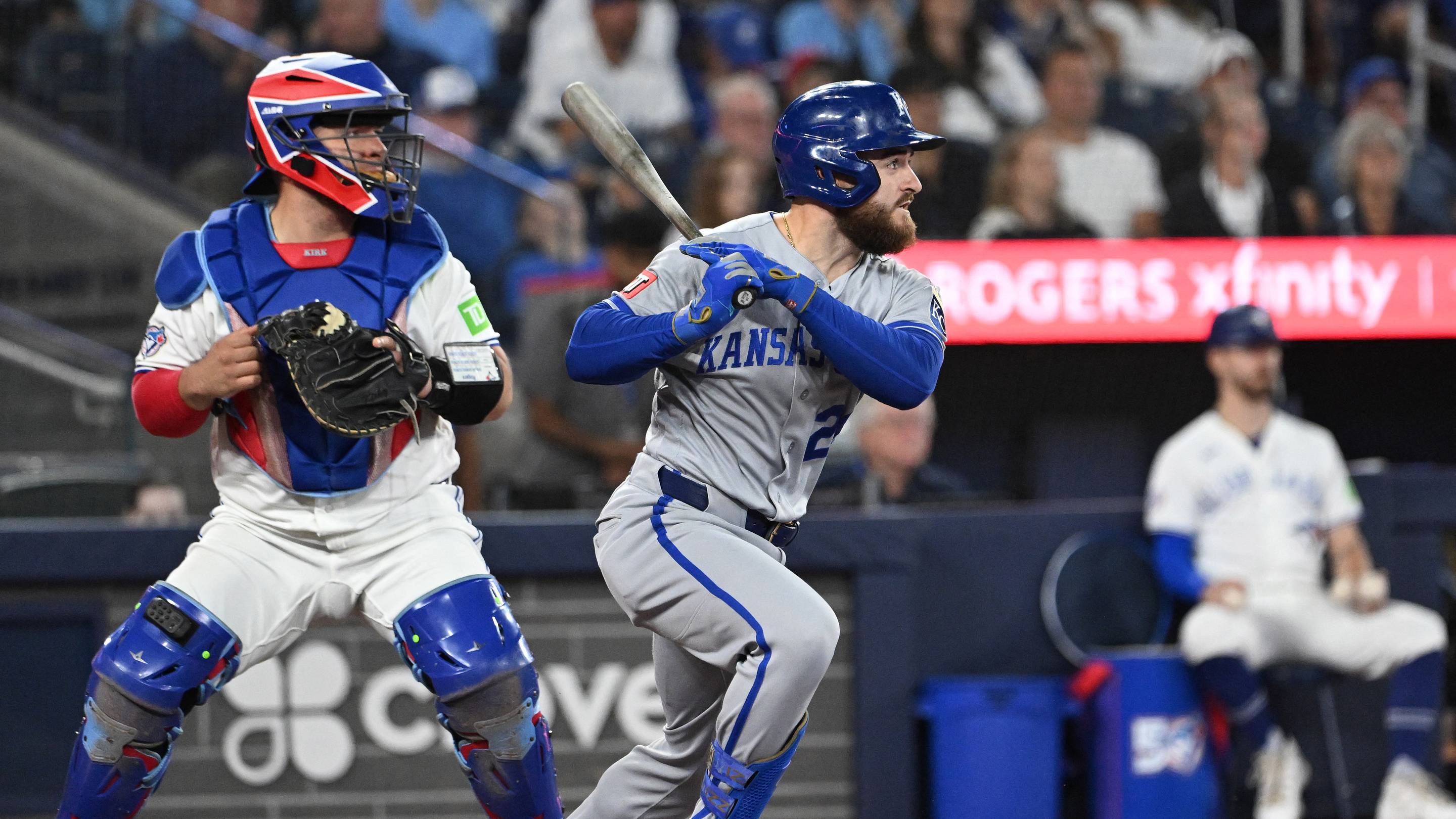Kyle Isbel and the Royals close out their series in Toronto on Thursday night.