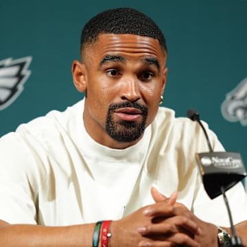 Philadelphia Eagles quarterback Jalen Hurts discussed his friendship with Michael Jordan.