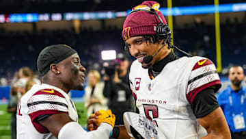 Jayden Daniels and Mike Sainristil