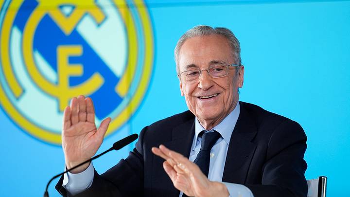 Florentino Perez Of Real Madrid Press Conference