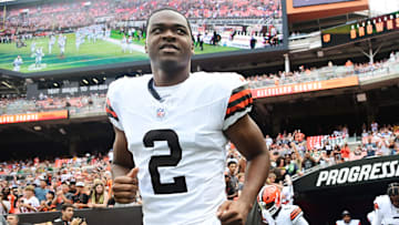 Aug 10, 2024; Cleveland, Ohio, USA; Cleveland Browns wide receiver Amari Cooper (2) before the game against the Green Bay Packers at Cleveland Browns Stadium. Mandatory Credit: Ken Blaze-Imagn Images