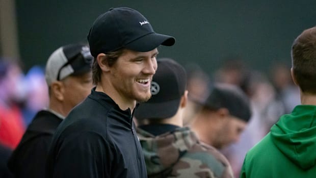 Los Angeles Chargers quarterback Justin Herbert, a Eugene native and former Oregon quarterback, was in attendance during the 