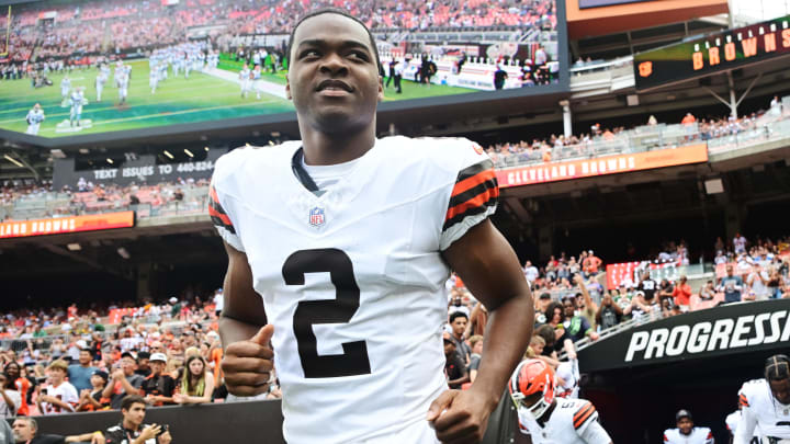 Aug 10, 2024; Cleveland, Ohio, USA; Cleveland Browns wide receiver Amari Cooper (2) before the game against the Green Bay Packers at Cleveland Browns Stadium. Mandatory Credit: Ken Blaze-USA TODAY Sports