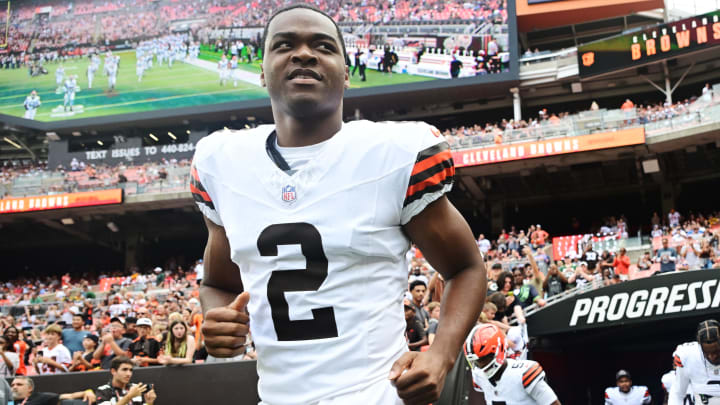 Aug 10, 2024; Cleveland, Ohio, USA; Cleveland Browns wide receiver Amari Cooper (2) before the game against the Green Bay Packers at Cleveland Browns Stadium.