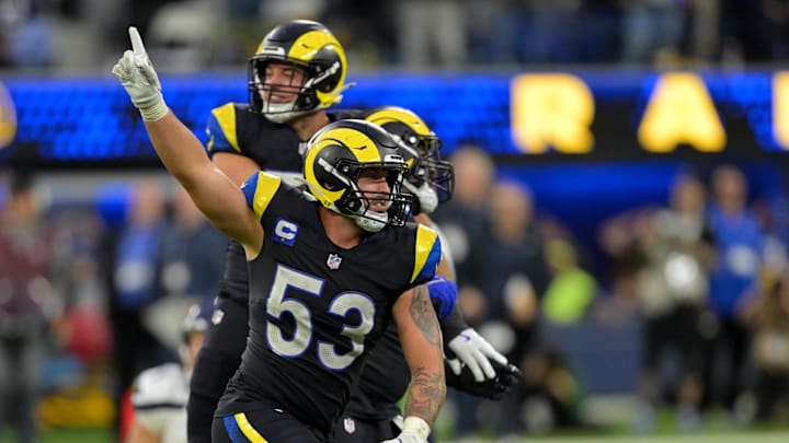 Los Angeles Rams linebacker Nate Landman 