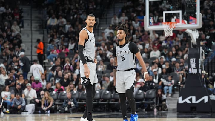 Victor Wembanyama and Stephon Castle