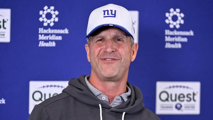 New York Giants - head coach John Harbaugh