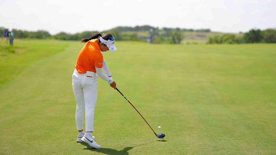 Atthaya Thitikul shot a 4-under 68 in Round 1 at the KPMG Women's PGA Championship at the massive (and versatile) Fields Ranch East. | Darren Carroll/PGA of America/Getty Images