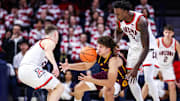 Arizona center Emmanuel Stephen (34) is entering the transfer portal.