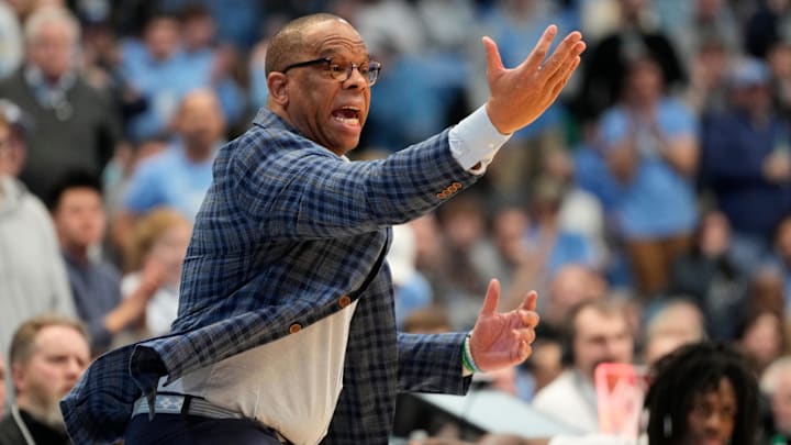 North Carolina Tar Heels head coach Hubert Davis