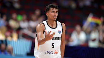 Tristan da Silva had the shot of the game, draining a mid-court heave to help Germany defeat Slovenia.