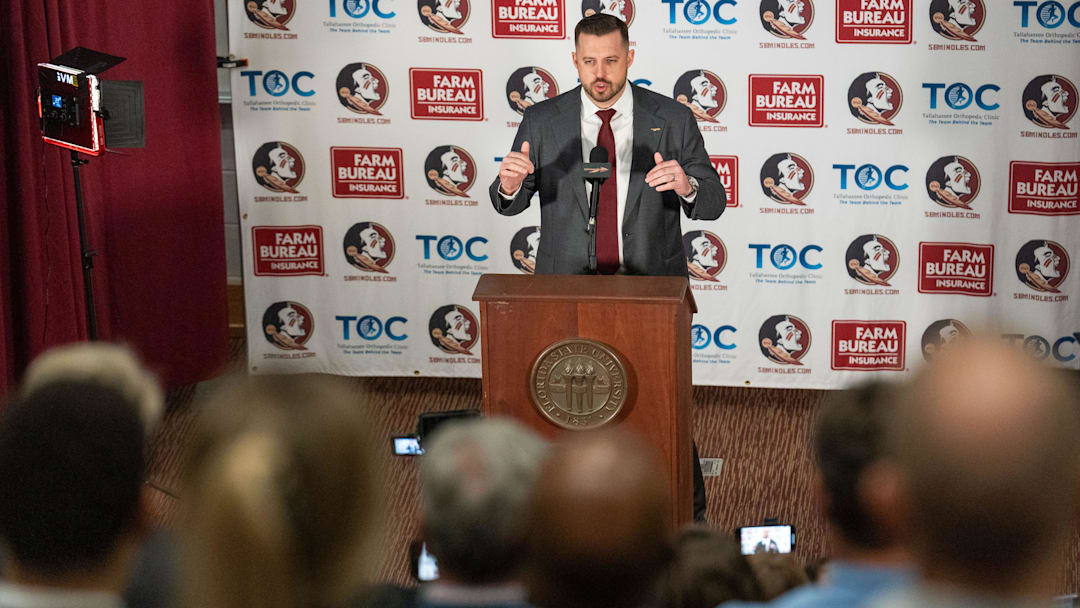 Florida State’s new head basketball coach Luke Loucks introduces himself, shares his beliefs and coaching style during a press conference Monday, March 10, 2025.