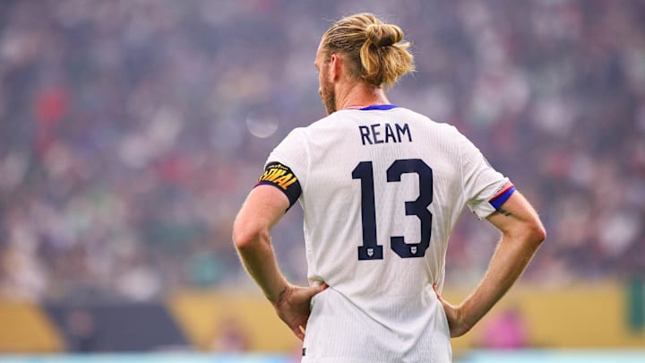 Tim Ream during the USMNT's 2-1 loss to Mexico in the Gold Cup Final.