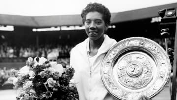 Althea Gibson triumphed at Wimbledon.