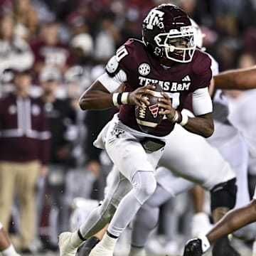 Quarterback Marcel Reed will look to improve on Texas A&M's 8–5 2024 record. 