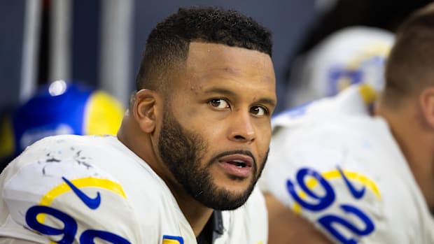 Former Los Angeles Rams defensive end Aaron Donald