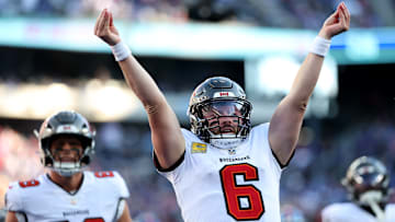Tampa Bay Buccaneers QB Baker Mayfield had the best reaction to the team taking Emeka Egbuka in the NFL Draft.