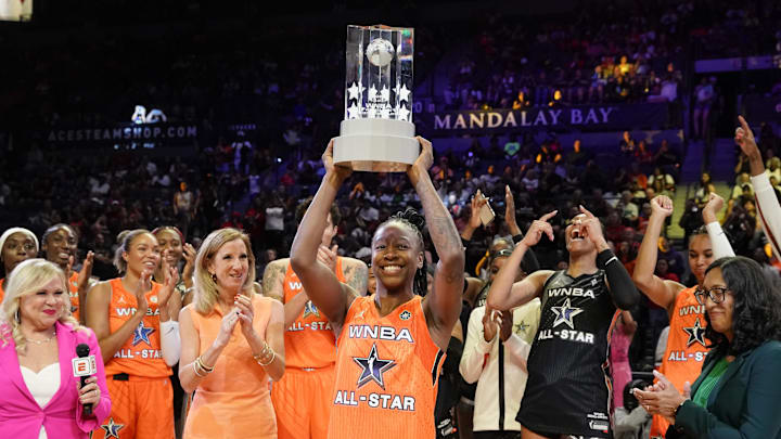 Jewell Loyd, now a member of the Aces, won the All-Star Game MVP the last time it was in Las Vegas Jewell Loyd, now a member of the Aces, won the All-Star Game MVP the last time it was in Las Vegas