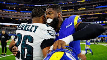 Philadelphia Eagles Saquon Barkley v Los Angeles Rams Jared Verse