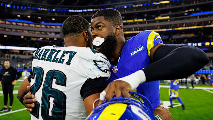Philadelphia Eagles Saquon Barkley v Los Angeles Rams Jared Verse