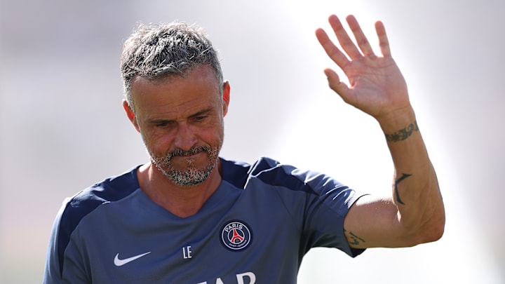 Luis Enrique lors de la rencontre face à Botafogo. Luis Enrique lors de la rencontre face à Botafogo.