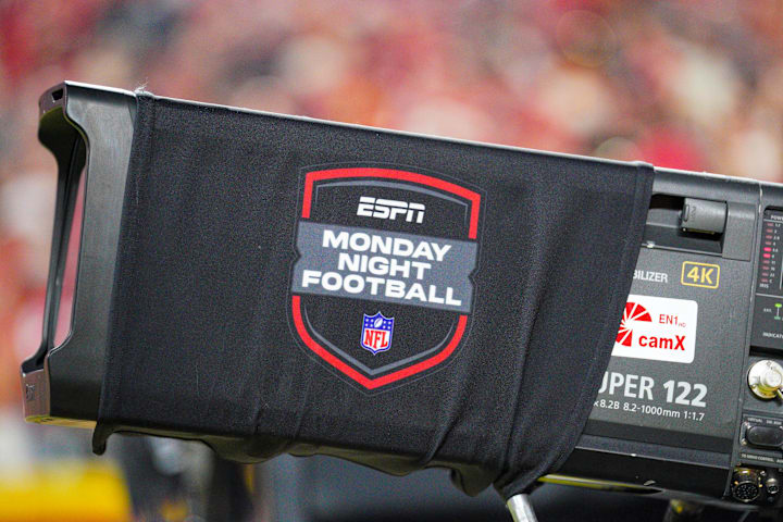  A general view of the ESPN Monday Night Football logo. 