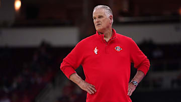 San Diego State Aztecs head coach Brian Dutcher. 