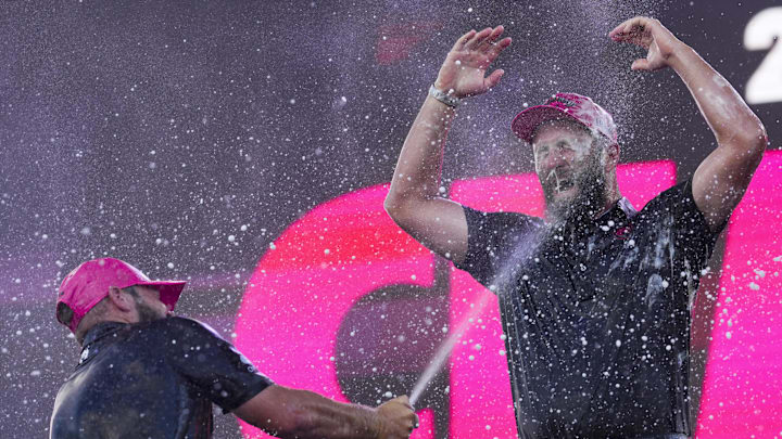 Tyrrell Hatton and Jon Rahm partied it up a few weeks ago when they found out they made the 2025 Ryder Cup team. Tyrrell Hatton and Jon Rahm partied it up a few weeks ago when they found out they made the 2025 Ryder Cup team.