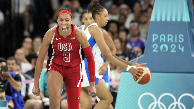 Wilson returns to Las Vegas after winning her second gold medal with Team USA.  