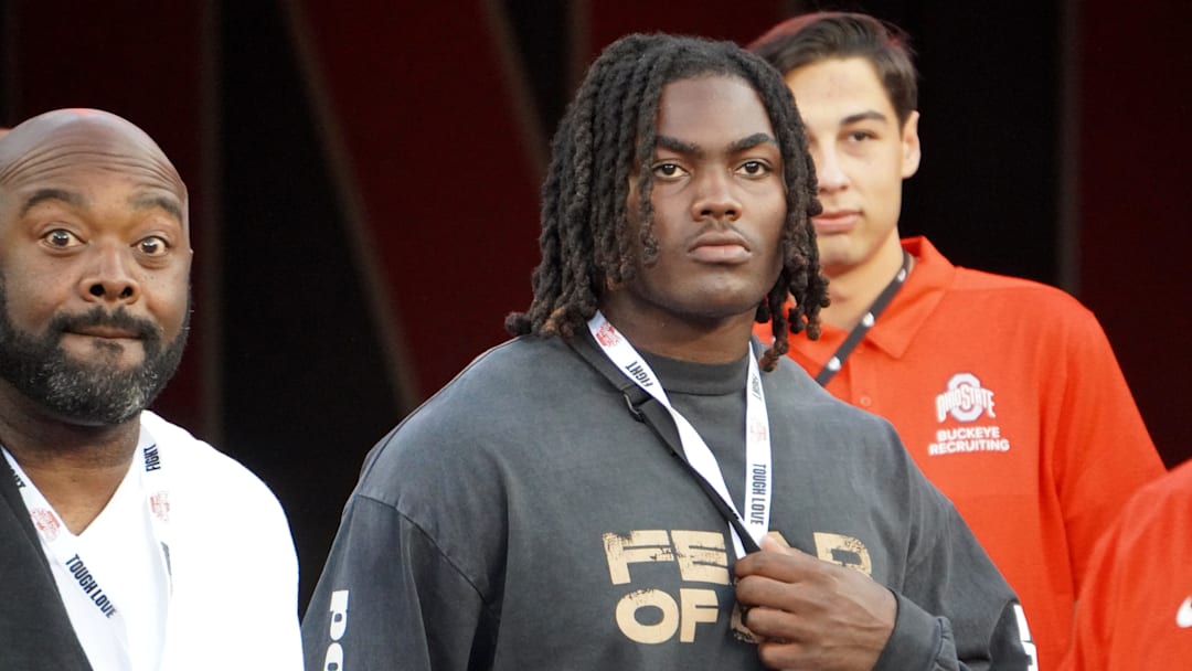 Ohio State commitment Khary Wilder was in attendance at the Ohio State football game against Minnesota at Ohio Stadium in Columbus, Ohio, on Oct. 4, 2025.