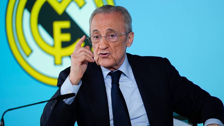 Florentino Perez Of Real Madrid Press Conference