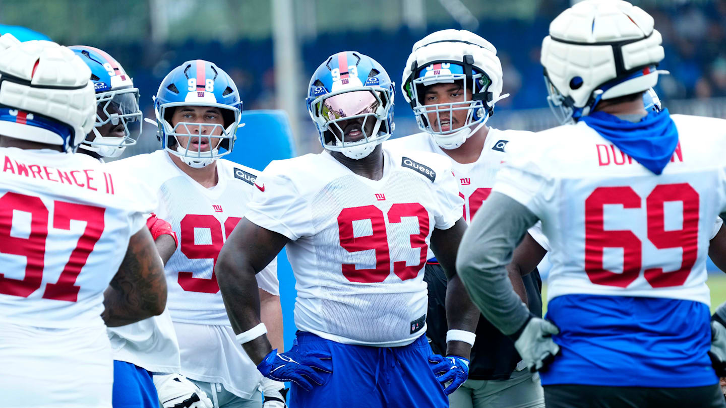 New York Giants Hold First Full-Pad Training Camp Practice in East Rutherford