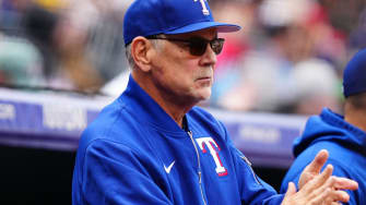 May 12, 2024; Denver, Colorado, USA; Texas Rangers manager Bruce Bochy.