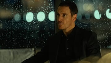 Michael Fassbender as Martian in The Agency, episode 1, season 1, streaming on Paramount+, 2024. Photo Credit: Luke Varley/Paramount+ with Showtime