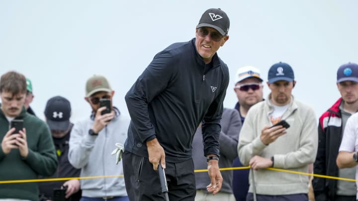 Phil Mickelson made the cut at Royal Troon, a course he loves.