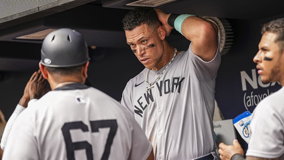 Aaron Judge now has 351 home runs during his career, tied for sixth on the New York Yankees franchise list. | Dale Zanine-Imagn Images