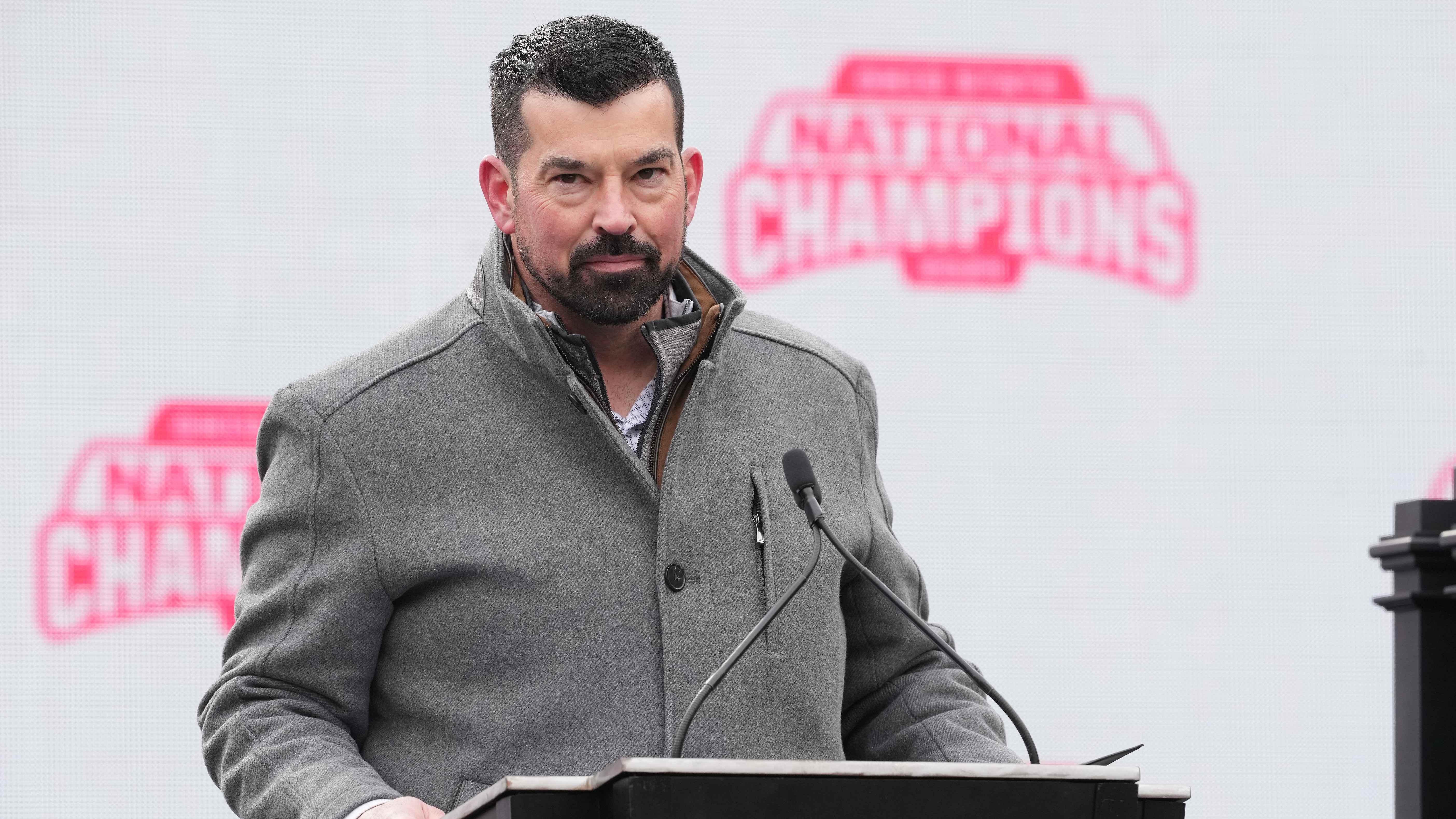 Ryan Day threw subtle shade at Tennessee fans during Ohio State's parade