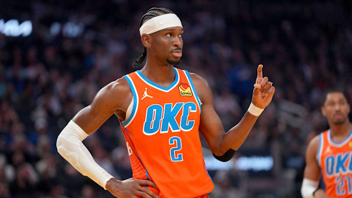 Oklahoma City guard Shai Gilgeous-Alexander and the Thunder are the team to beat in the NBA Cup. Oklahoma City guard Shai Gilgeous-Alexander and the Thunder are the team to beat in the NBA Cup.