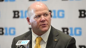 Purdue head coach Barry Odom speaks to the media 