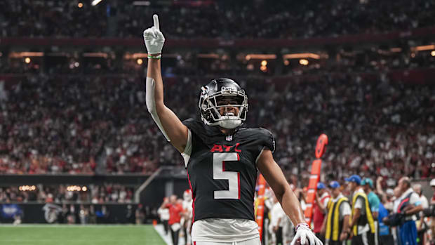 Drake London NFL Atlanta Falcons USC Trojans Wide Receiver Amon-Ra St. Brown Top 100 Michael Penix Jr.   