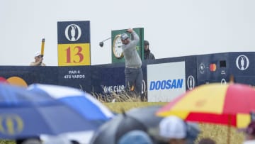 Thriston Lawrence wasn't afraid to hit driver throughout the British Open.