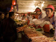 Night Market Stall, Wangfujing Street, China