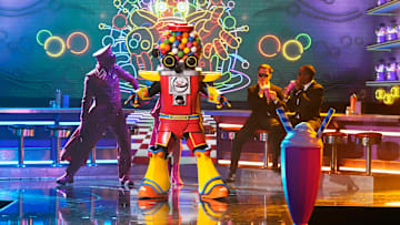 THE MASKED SINGER: Gumball in THE MASKED SINGER “Final Four” episode airing Wednesday, May 8 (8:00-9:02 PM ET/PT) on FOX. CR: Michael Becker / FOX. ©2024 FOX Media LLC.