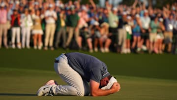 Rory McIlroy had all the emotions after sinking his short putt to win the Masters.