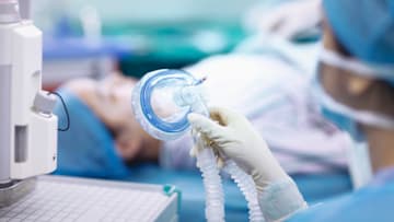 Nitrous oxide (also known as laughing gas) is a common anesthetic that only requires a mask over the mouth and nose.