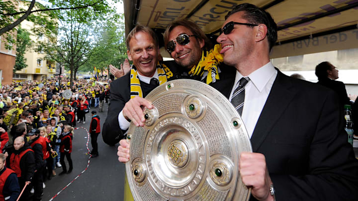 Hans-Joachim Watzke, Jürgen Klopp & Michael Zorc Hans-Joachim Watzke, Jürgen Klopp & Michael Zorc